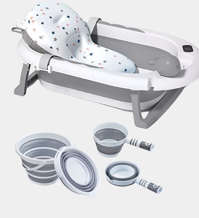 Новая складная детская ванна набор