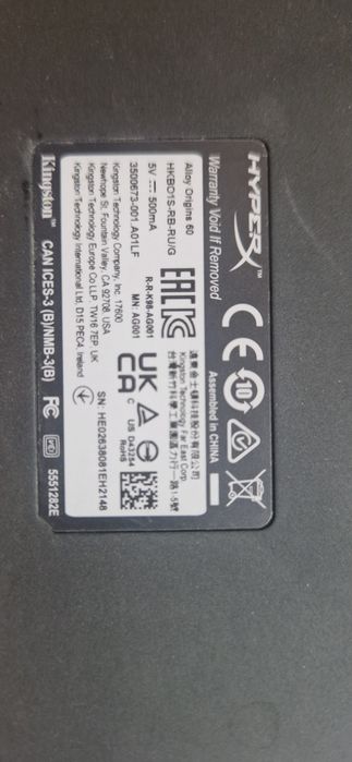 Клавиатура HyperX Alloy Origins