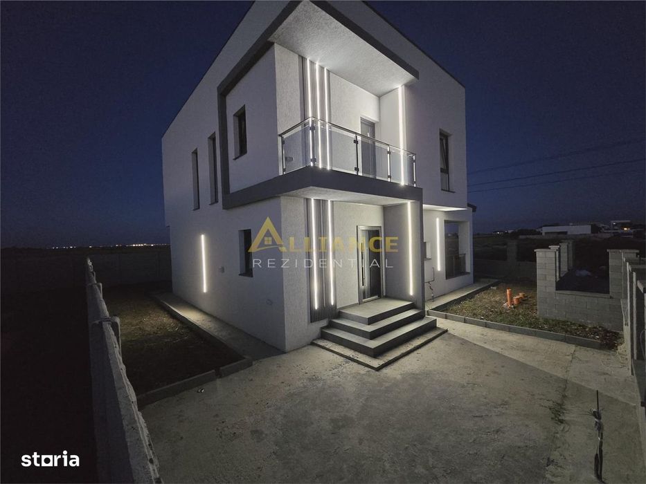 Vila individuala - 4 camere - 3 bai - incalzire pardoseala - placa de