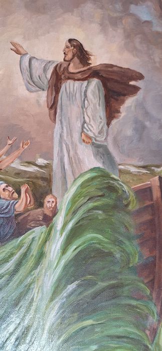 Tablou pictura panza în ulei