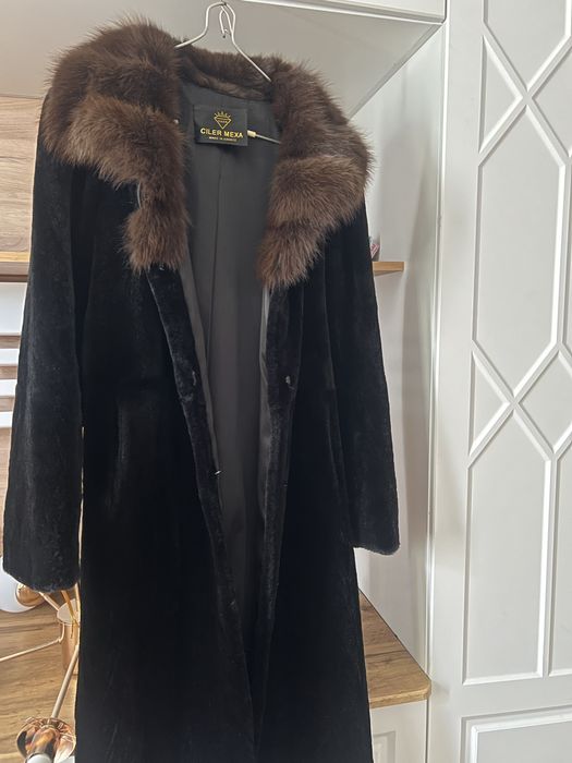 Стриженая норковая шуба