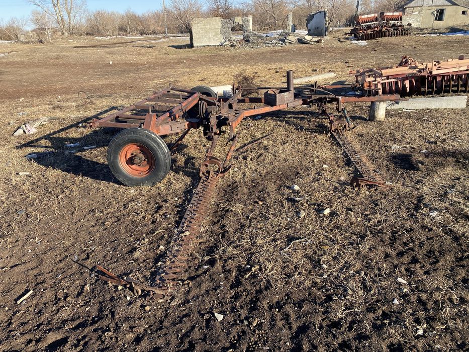 Продам косилку 2 бруса, волокуша