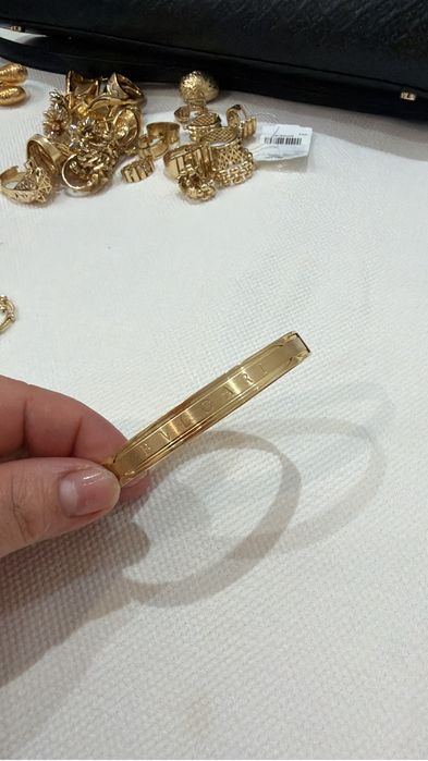 Жолтый золыта браслет серги калцо
