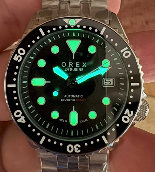 OREX 21 Rubis Made in Romania mecanism japonez Automat Citizen Miyota 8215 Diver 200 m Geam Safir 41 mm