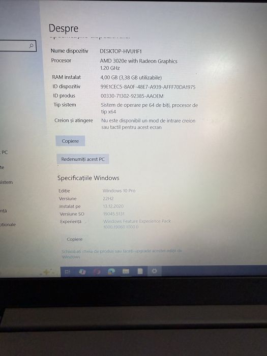 Laptop Lenovo V15-ada