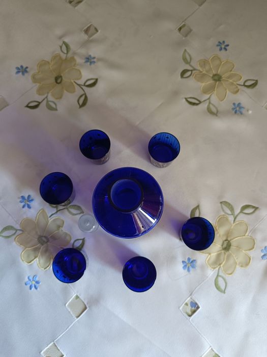 Коньячный набор Богемия Кобальт