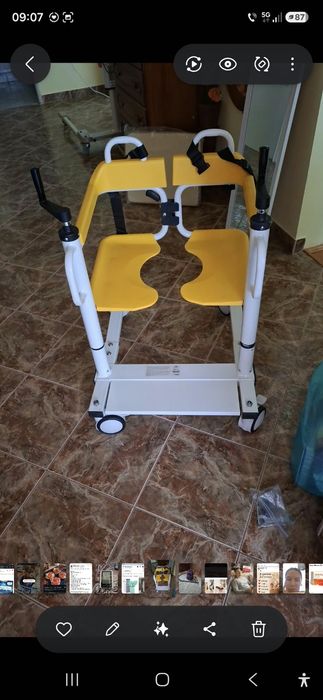 Scaun hidraulic transfer pacienti