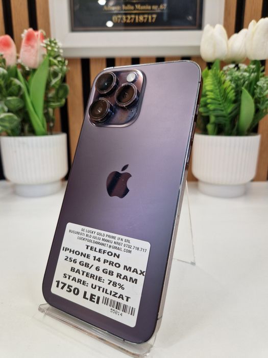 Iphone 14 Pro Max 256GB / 6GB RAM 78% Baterie Garantie! #55014
