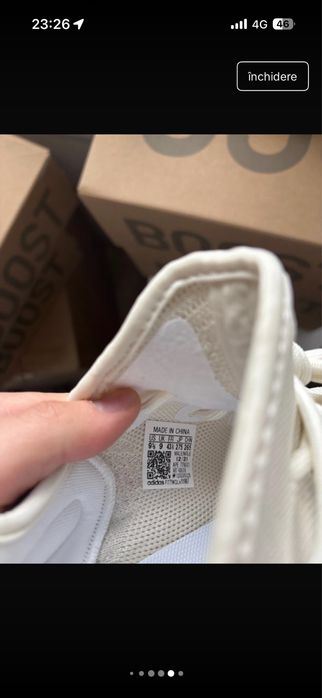 Adidas Yeezy Boost 350 V2 Bone Cream White 43 1/3