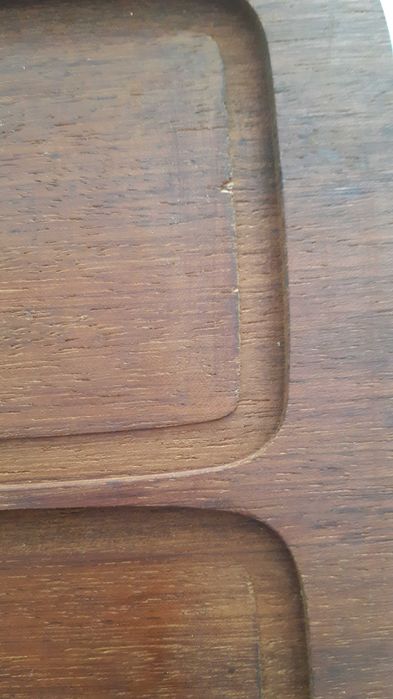 Комплект стъклени купички за ядки с дървена табла