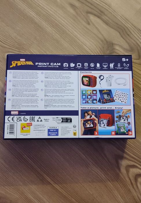 Cameră foto instant Lisciani Spider-Man Print Cam 3 în 1 (nouă)