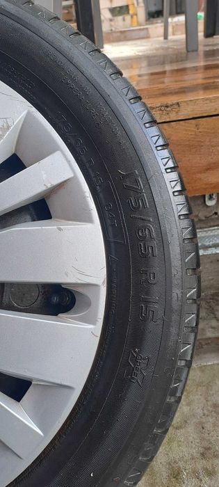 Roti Complete Suzuki – Anvelope Michelin 175/65 R15 – Jante Otel cu Capace Originale