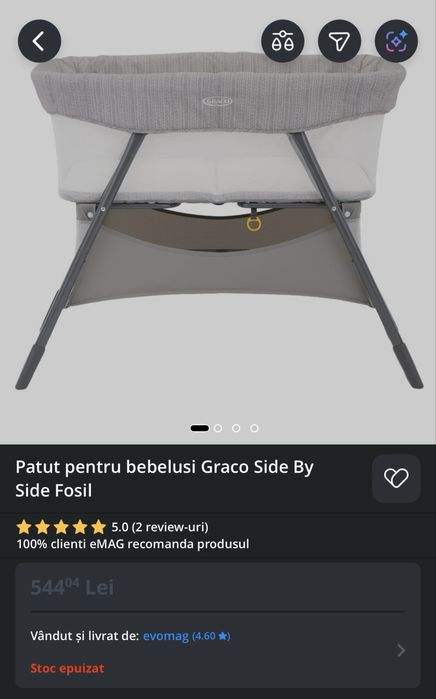Patut bebelusi Graco Side by Side