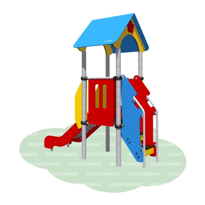 Детская площадка ROMANA 104.03. Горки Качели Карусели Качалки Балансир