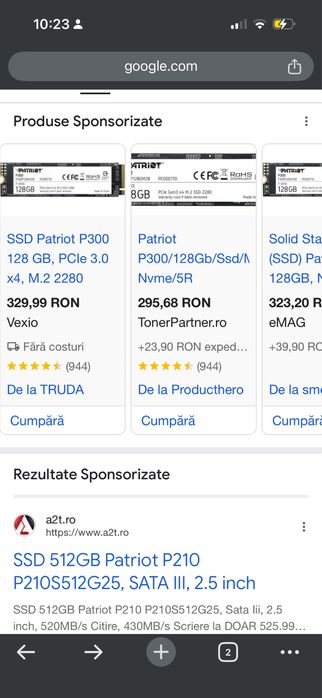 SSD Patriot P300 128 GB
