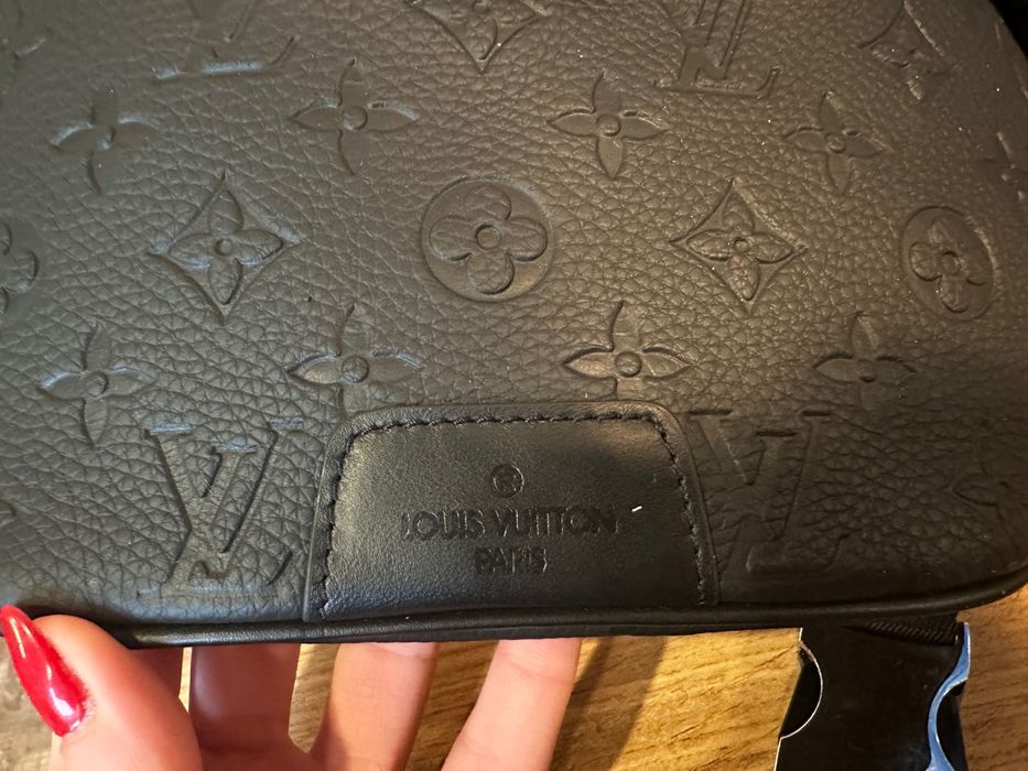 Мъжка чантичка естествена  кожа Louis Vuitton