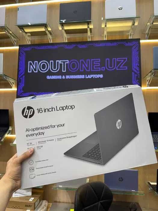 Noutbuk HP OmniBook 3 Snapdragon X 16gb 512SSD, 16.0" 2K IPS