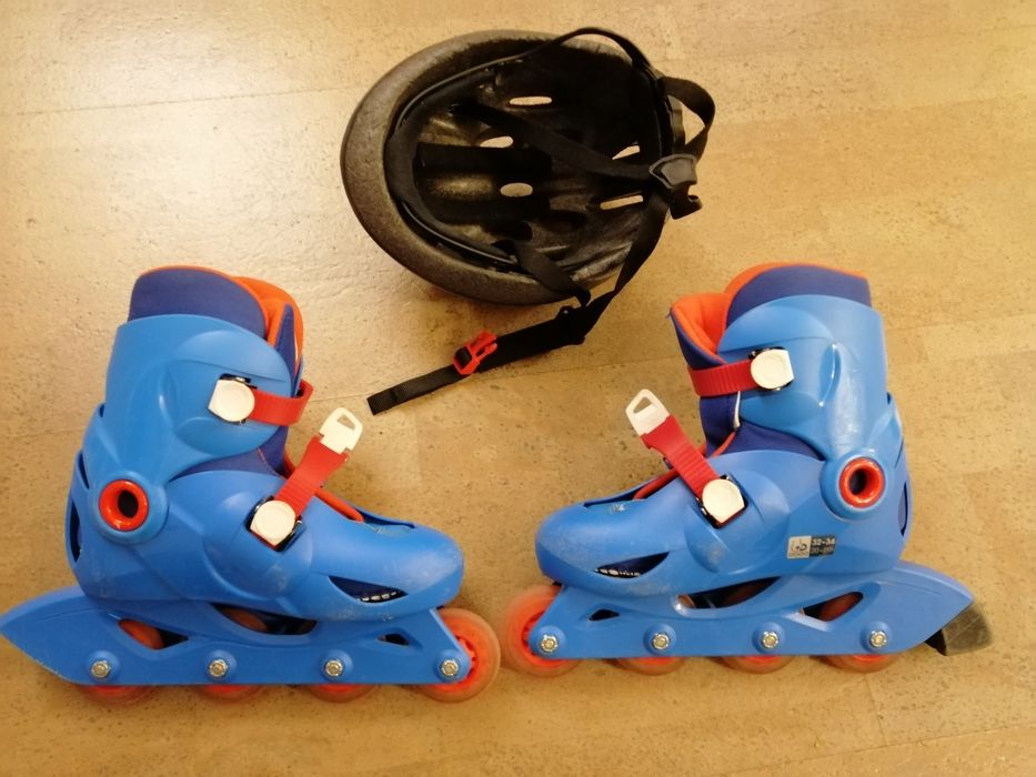 Ролери Oxelo 32, 34 номер и каска