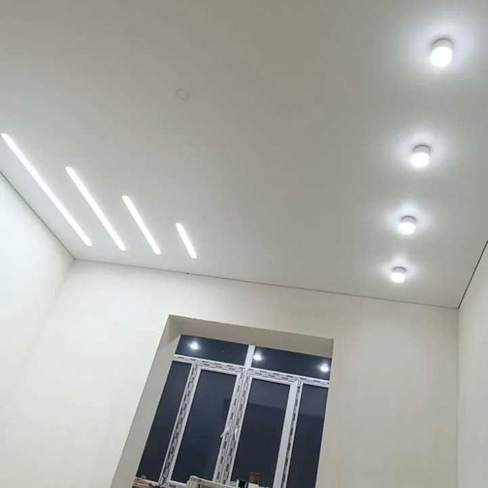 Натяжные потолки кермелі төбе