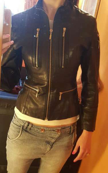 Дамско яке естествена кожа