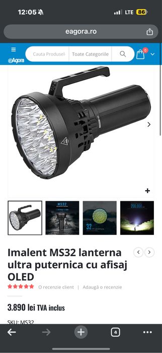 Imalent ms32 200000 lumeni
