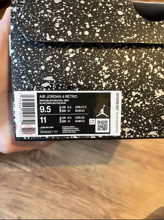 Jordan 4 military black