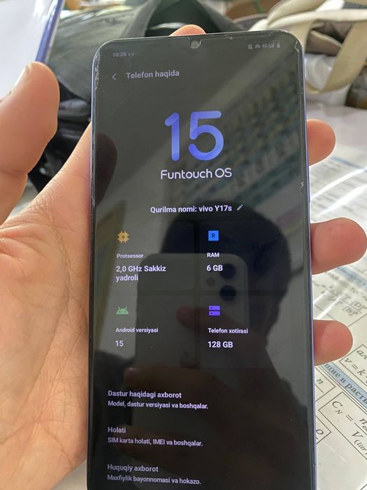 Vivo Y 17 s  sotiladi