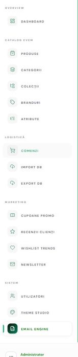 Se vinde magazin online complet funcțional – Evem.ro | 33.981 produse | Business la cheie