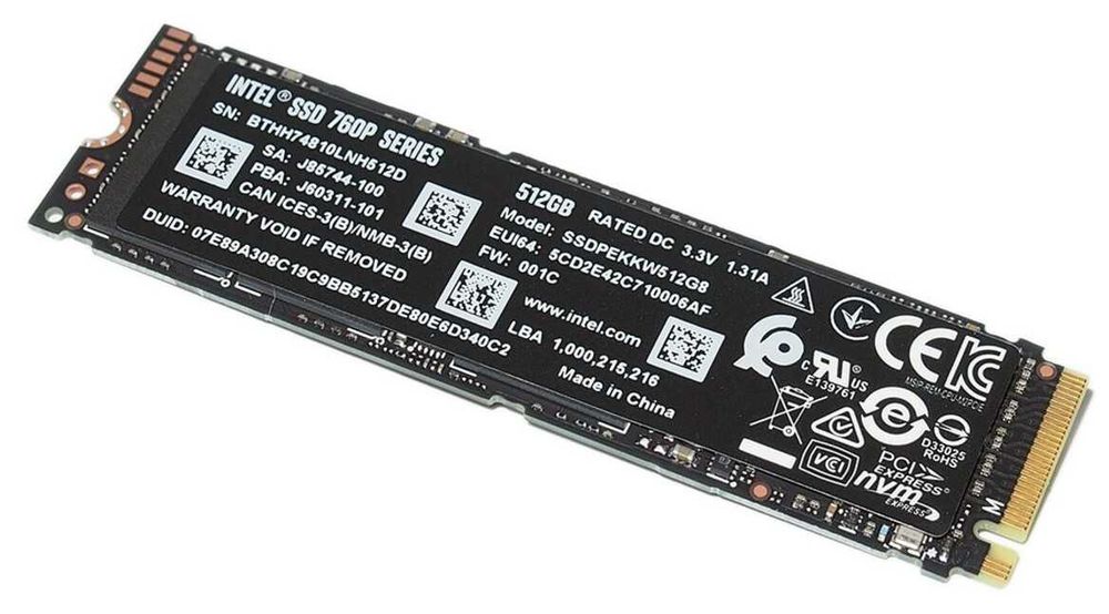 SSD Intel 760p Series 512GB PCI Express 3.0 x4 M.2 2280 Retail