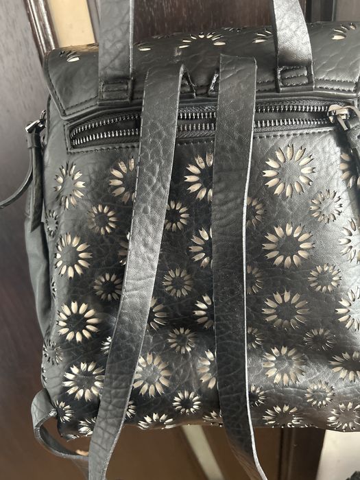 Desigual кожена раница Amorina Covasna, Черна