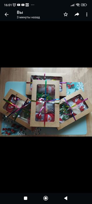 Набор новогодних фетровых игрушек