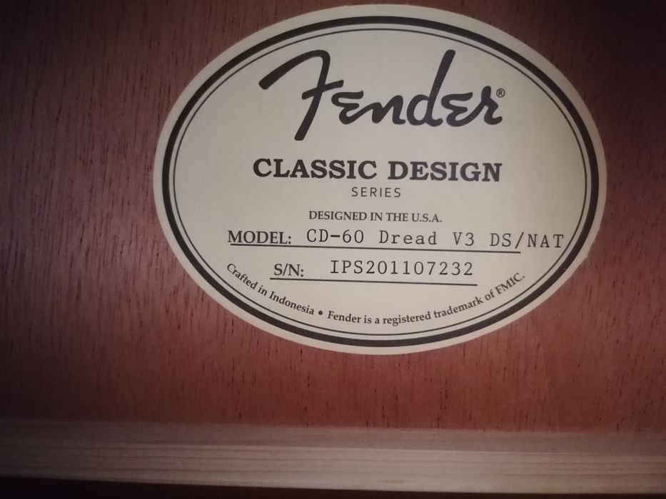 Chitara acustica Fender