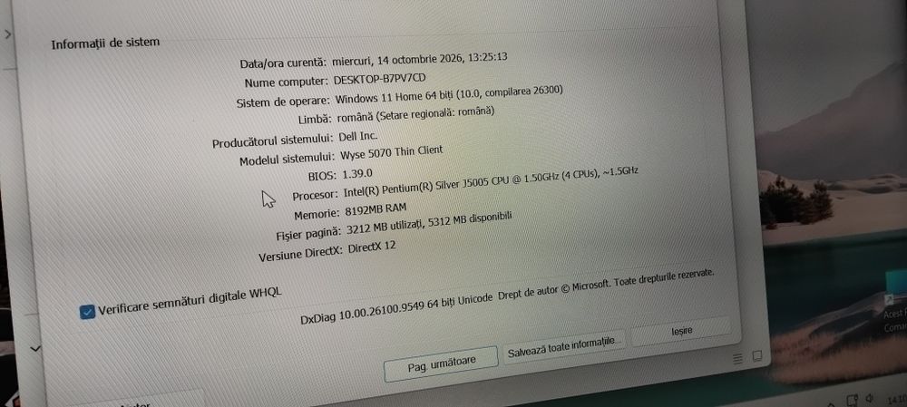 Mini pc dell wise 5070