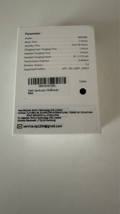 Продавам безжични слушалки MD058A earbuds