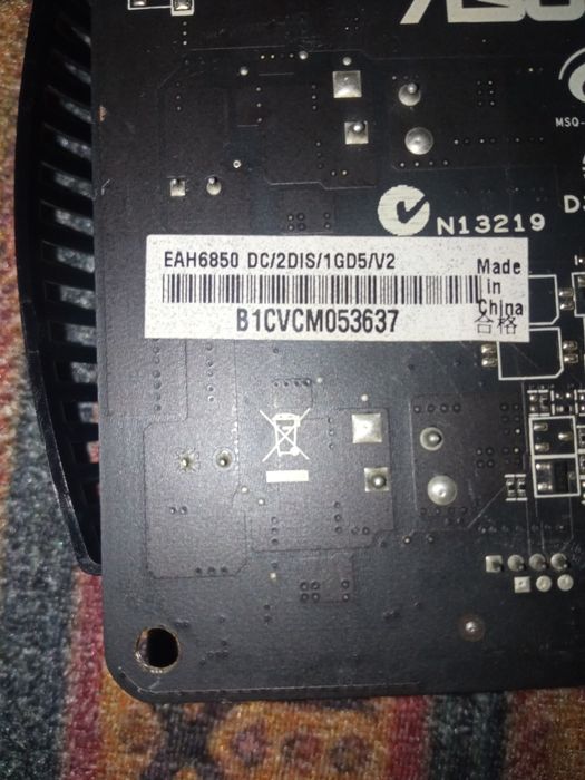 Видеокарта hd 6850 1gb gddr5 256bit