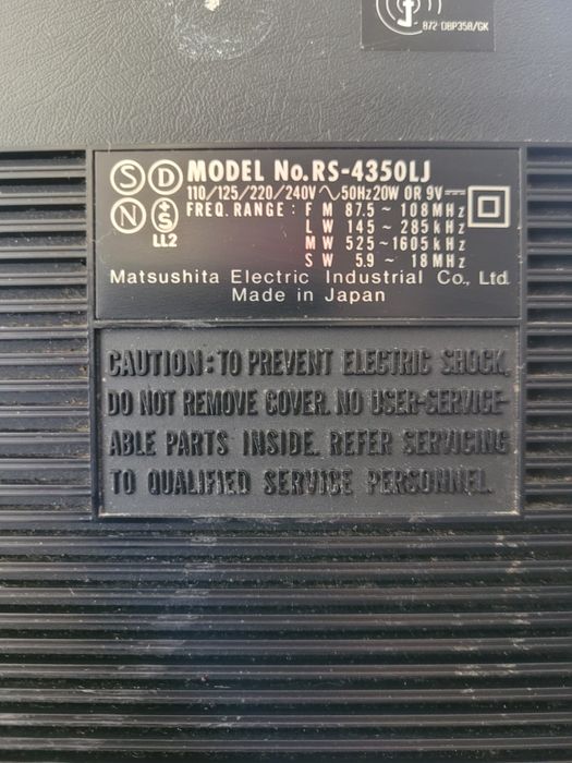 National Panasonic RS 4350