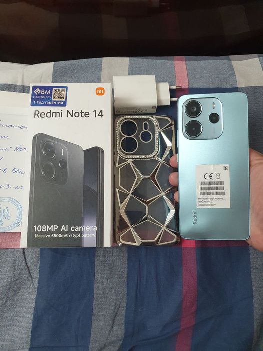 Xiaomi Redmi Note 14 16/128GB Green Igravoy Karobka Holati Yaxshi Zor