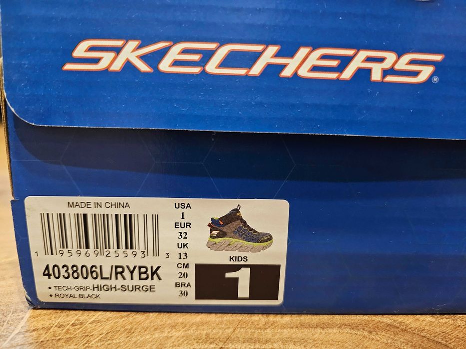 ! Ghete SKECHERS Tech Grip High Surge Impermeabile Copii 30,31,32,33,34,35