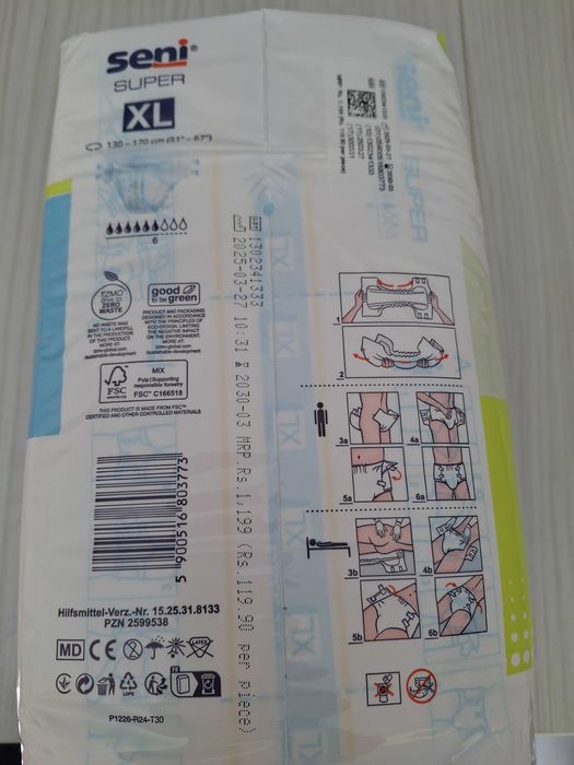 Scutece Seni Super Extra Large 10 bucati