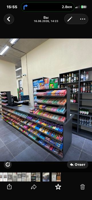 Кассовая зона для магазина