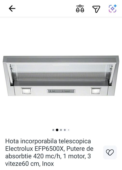 Filtru hotă de bucătărie Electrolux EFP6500X