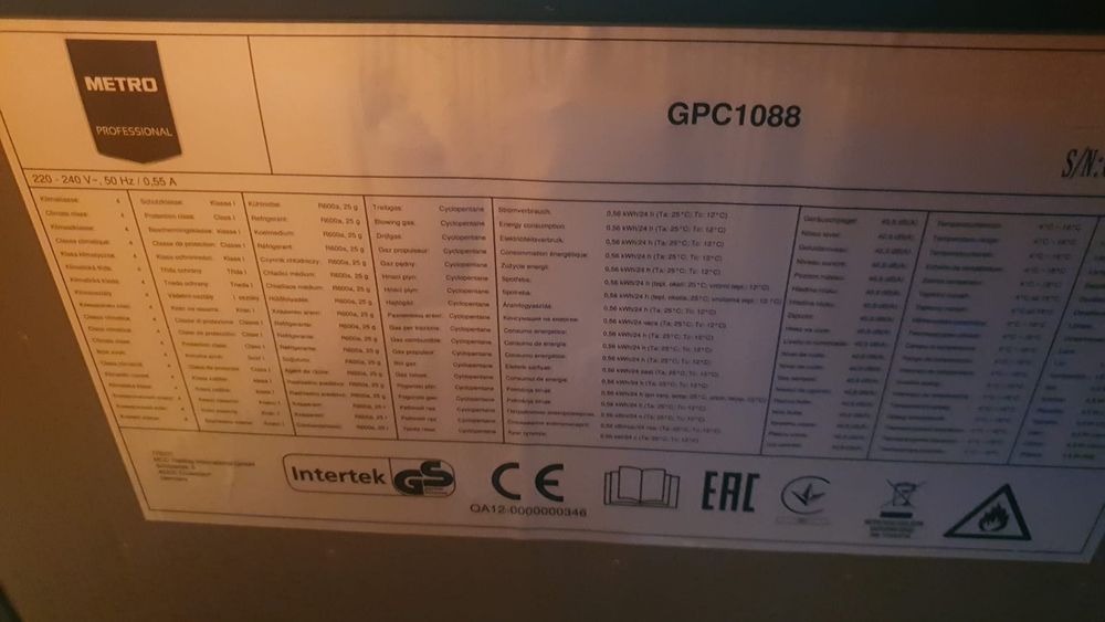 Vitrina frigorifică profesională