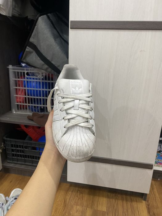 Adidas superstar white кроссовки