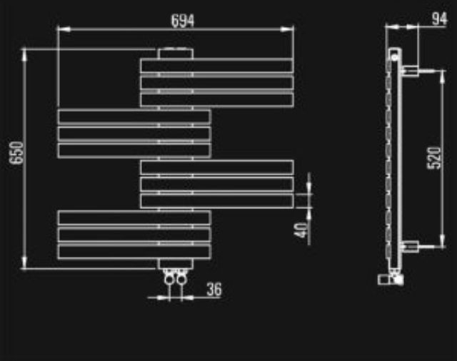 Лира за баня комбинирана злато мат