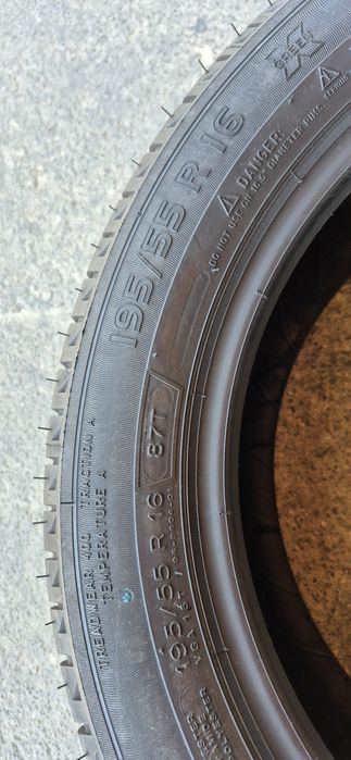 4 anvelope vara noi Michelin 195/55/16,dot 2022.Pretul este pe bucata.