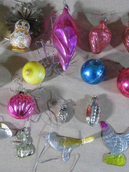 Игрушки елочные советские