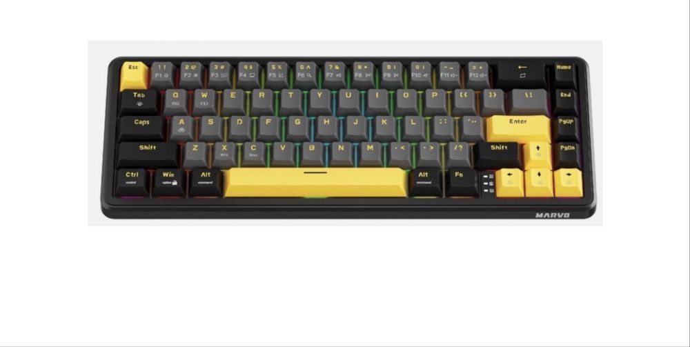 Механична клавиатура Marvo - Magma M40, Hall-Effect, RGB, черна