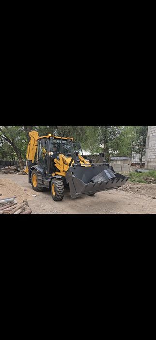 Услуга аренда Экскаватора погрузчик Три в одном