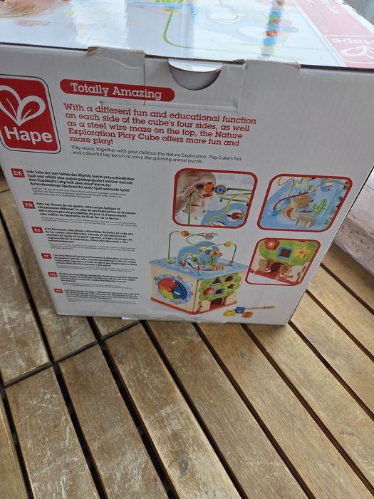 HAPE Мултифункционален дървен куб с активности