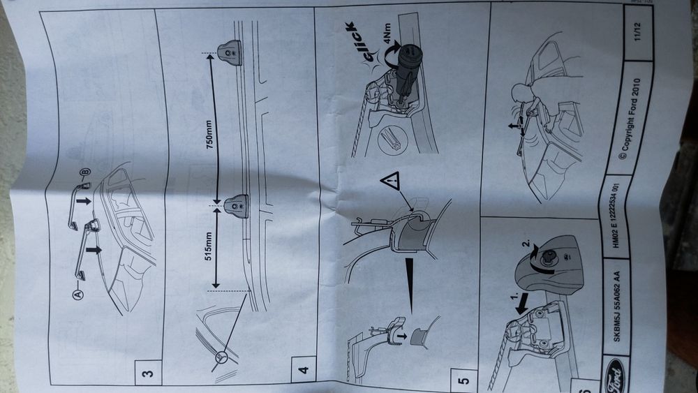 Ford Focus Багажник за покрив (напречни греди, рейлинг, релси)